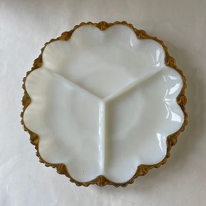 Vintage Anchor Hocking Relish Platter MCM